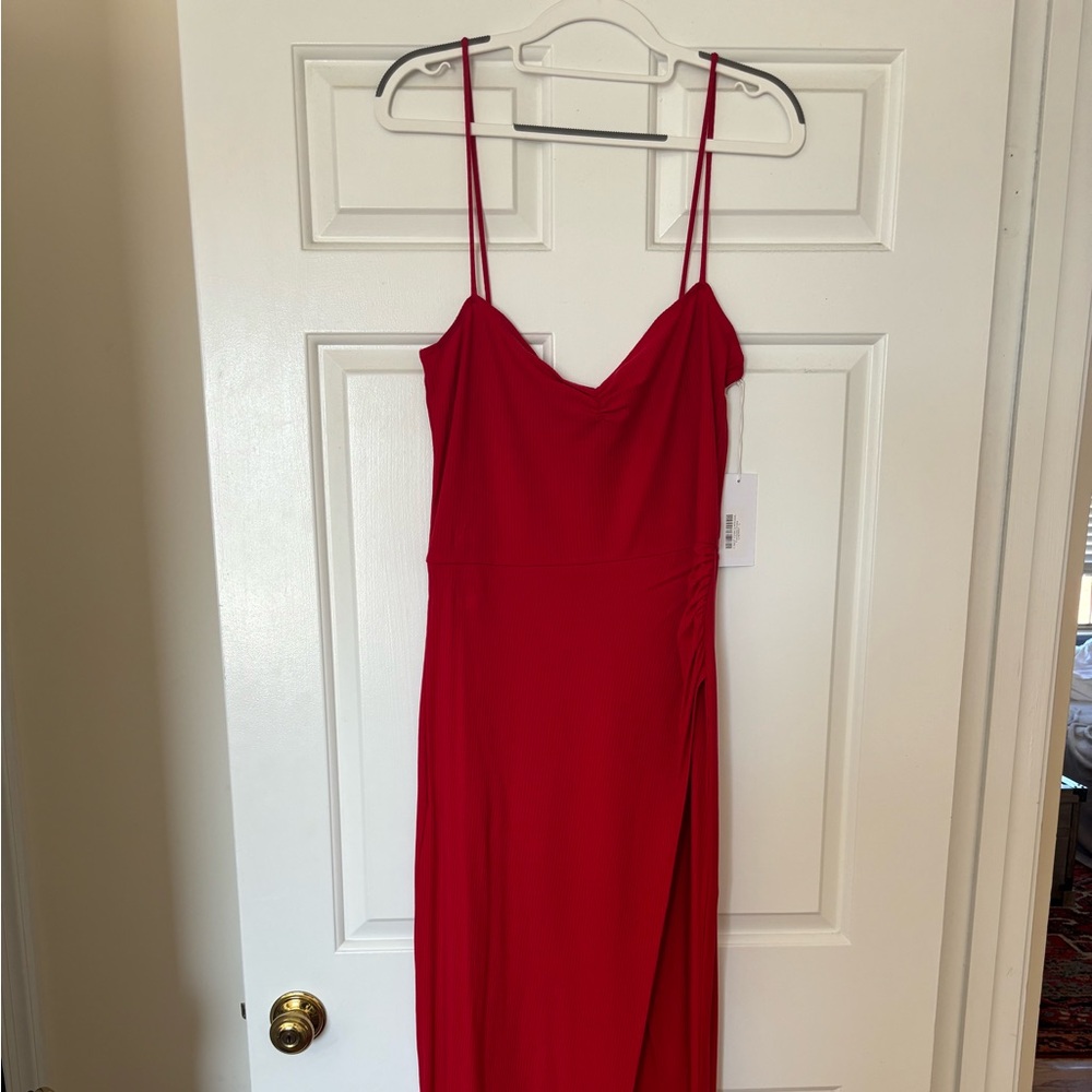 Red Bodycon Spaghetti Strap Dress